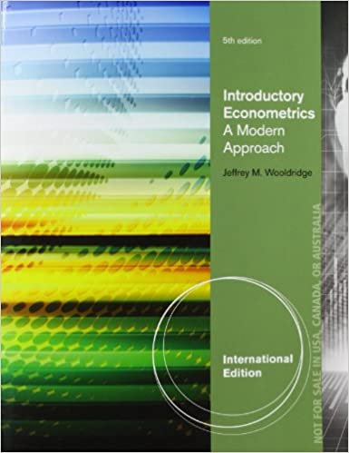 introductory econometrics wooldridge